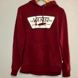 VANS Men’s maroon hoodie | size S